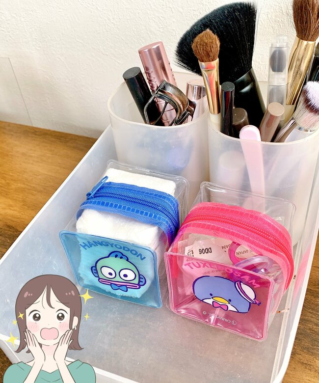 お薬が130錠も入った…！ダイソー×サンリオの“レトロなポーチ”可愛すぎて全種類コンプリートしちゃったよ！【購入レビュー】