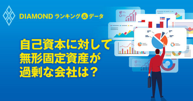 自己資本に対して無形固定資産が 過剰な会社は?