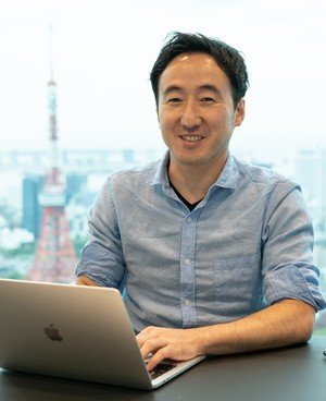 代表取締役CEOの庵原保文氏 photo by Yuhei Iwamoto