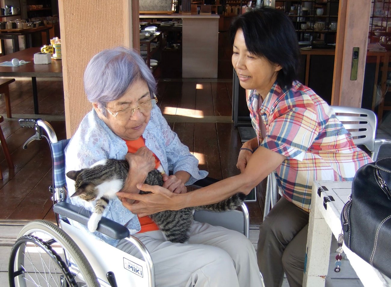 市毛良枝さんの母は動物が好きで、90代から犬と猫と暮らしていた