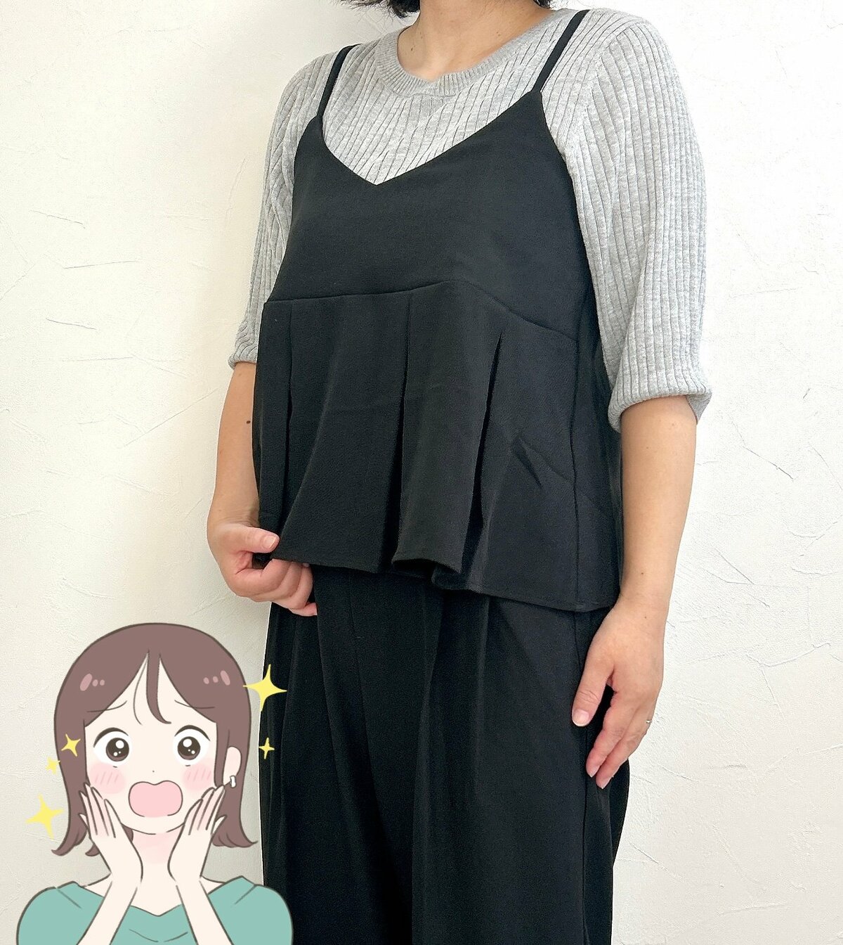 在庫があるうちにゲットしたい!しまむらの「激かわセットアップ」2点セットで2420円はお得すぎ!きちんと見えるのに体型カバーできて楽ちん!