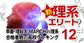 早慶・理科大・MARCHの理系学部合格者数「高校ランキング」3位柏陽、2位市川、1位は？【100高校の学部別合格者数】