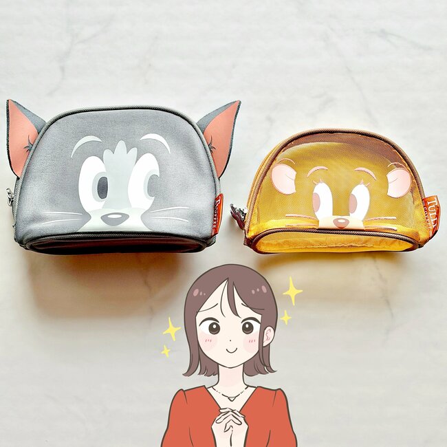 とんでもなく可愛い…！タリーズ×トムとジェリーの「ガバッと開くポーチ」マチが広くて使いやすい！