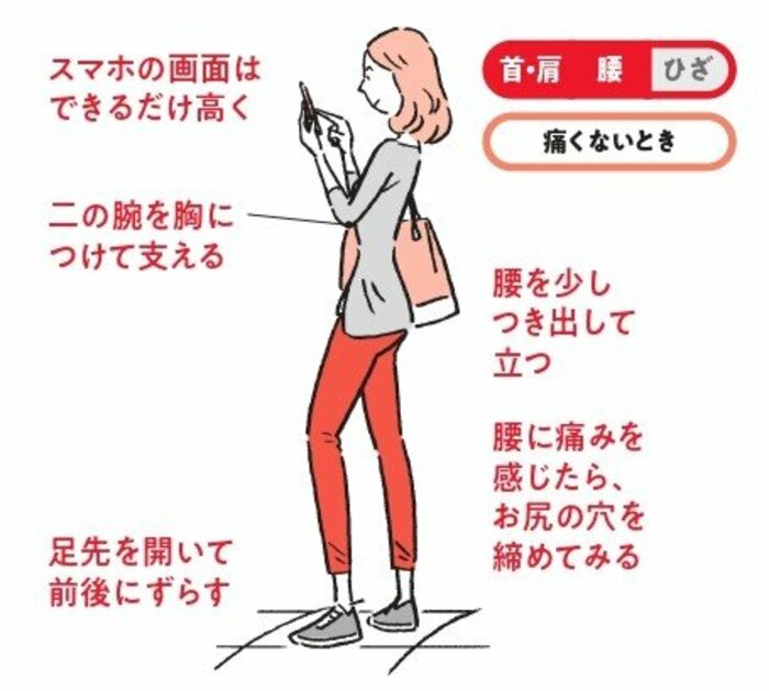 【NHK「あさイチ」で話題】首や腰が痛くならないラクなスマホ姿勢とは？