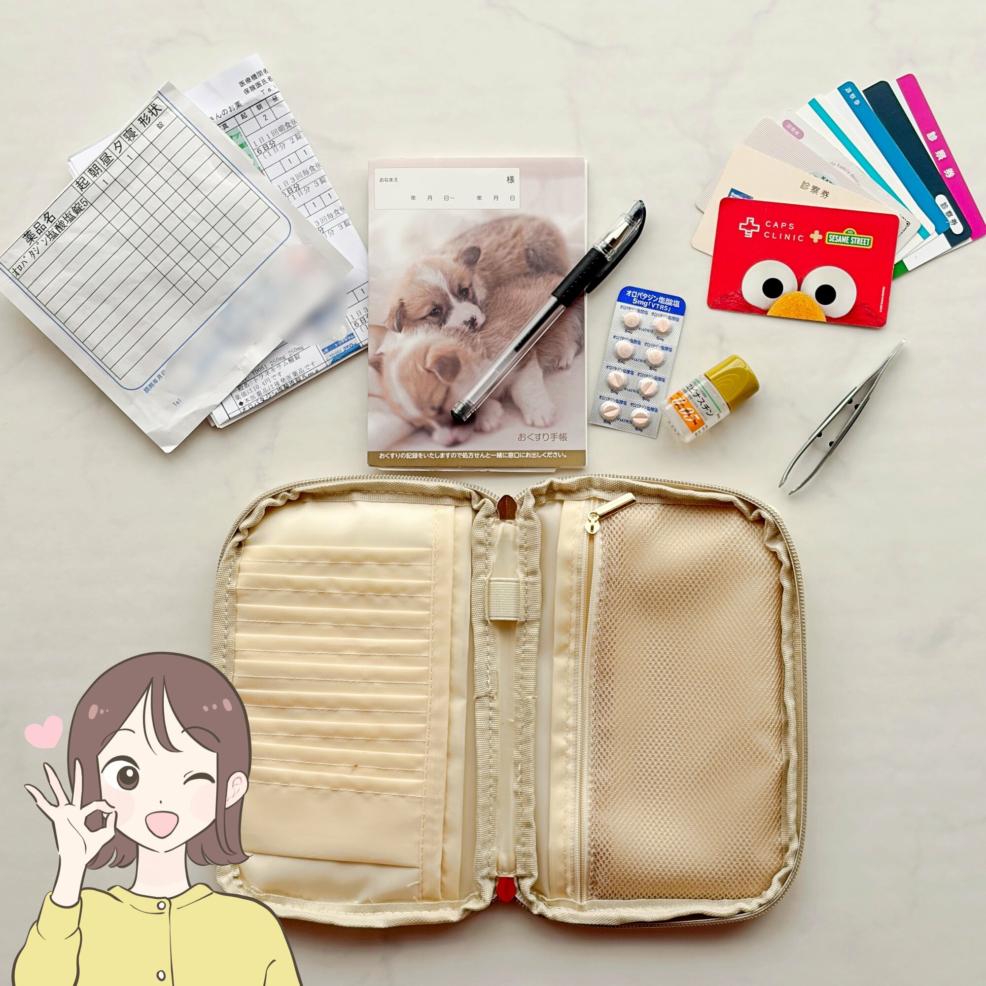 カードや診察券が50枚入った…！3COINSの“ガバッと開くケース”財布がわりにもなって優秀！「ポケットが多くて使いやすい」「100均のものとは比べ物にならない」