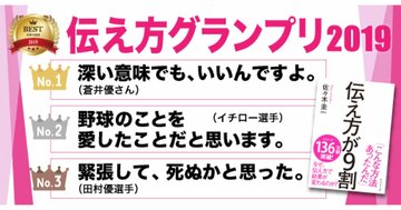 この1年で1番の名言は？　「伝え方グランプリ2019」ベスト10