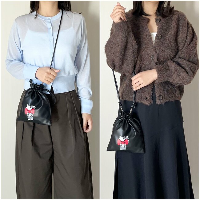 見つけた瞬間、迷わず購入！グローバルワーク×キティちゃんの「大人かわいいバッグ」コンパクトなのに収納力たっぷりです！
