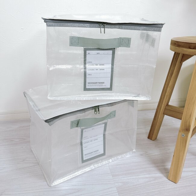 冬物ニットが6枚入った…！3COINSの“おしゃれ大容量ボックス”衣替えにめっちゃ使える！「今まで何十個も購入しています」「クローゼットの棚にピッタリ」