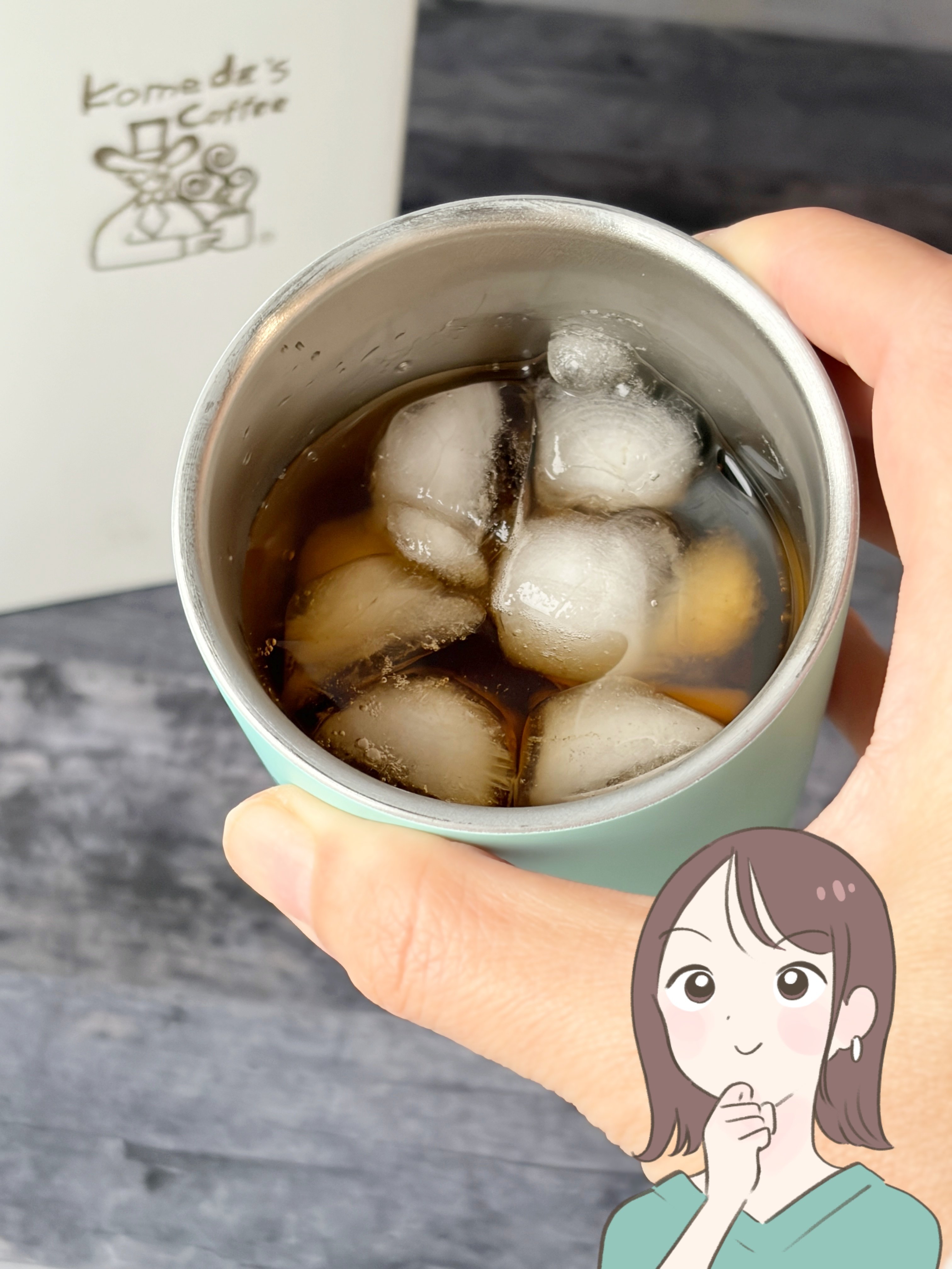 もう普通のコップに戻れないかも…!コメダ珈琲の「コメダおじさん柄コップ」かわいいのに優秀すぎる!