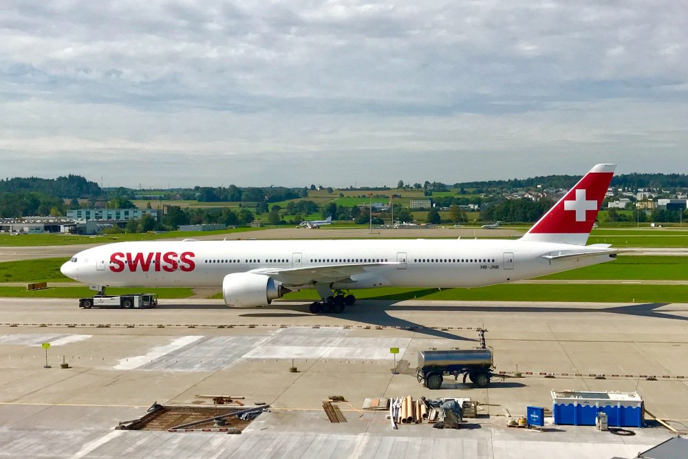 SWISSのフラッグシップ機ボーイング777-300ER