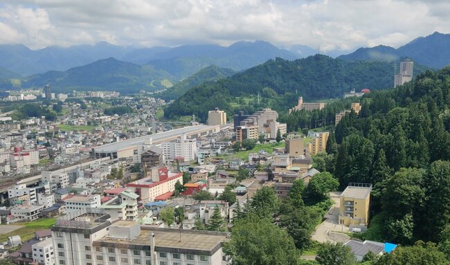 越後湯沢の遠景
