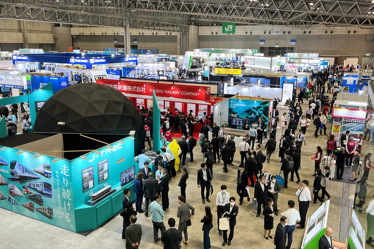 写真:幕張メッセで開催された 第8回鉄道技術展2023