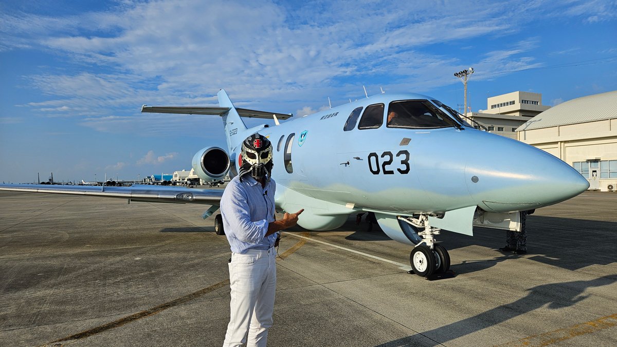 今回搭乗した固定翼機「U-125A」