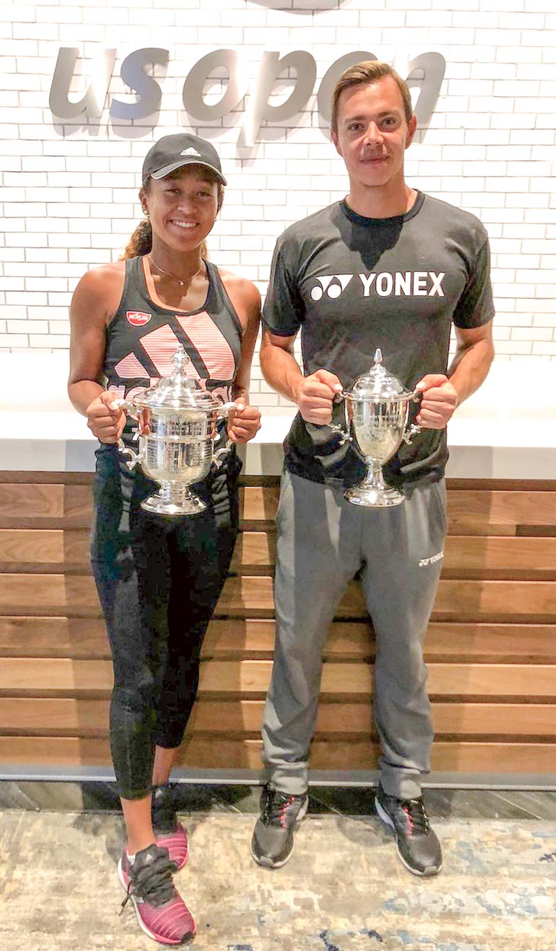 サーシャコーチと大坂なおみ選手