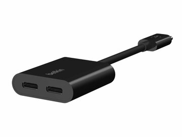 ベルキン、充電しながら音楽も楽しめるUSB Type-C対応デバイス用の二股分岐アダプター