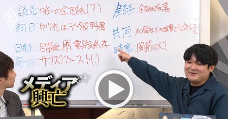 【読売・朝日・日経編】新聞社は本当に泥舟なのか？遅れるデジタル戦略、不動産への依存、頭打ちの電子版…3社の実像を連載「メディア興亡」の担当記者が詳説！【動画】