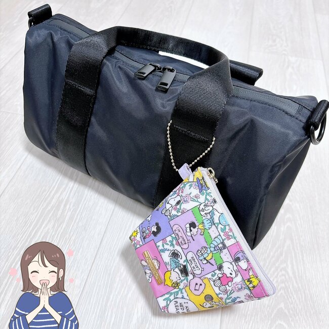 360度どこから見ても可愛い!アフタヌーンティー×スヌーピーの「ポーチ付きエコバッグ」ミニ財布としても使えて便利!《購入レビュー》