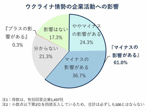 図表：ウクライナ情勢の企業活動への影響