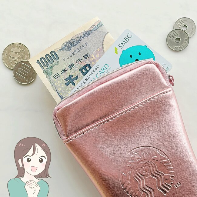 「朝イチで買ってきちゃった」スタバの“きらきら桜ポーチ”ドリンク券がついてお得すぎる!「買えて良かった」「お店出るときには無くなってた!」