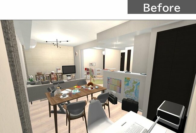 Before-散らかる部屋は、脳に負担を与え、ストレスが増える
