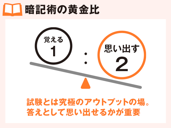 暗記術の黄金比
