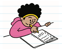 ノートを書く人