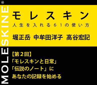 【第2回】「モレスキンと日常」「伝説のノート」にあなたの記録を始める