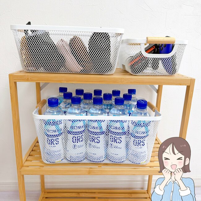 リビングがスッキリ片付いた…！ニトリの“おしゃれ収納バスケット”全部屋に置きたいくらい優秀！「家のいたるところで使ってます」「もう一個購入したい」《購入レビュー》