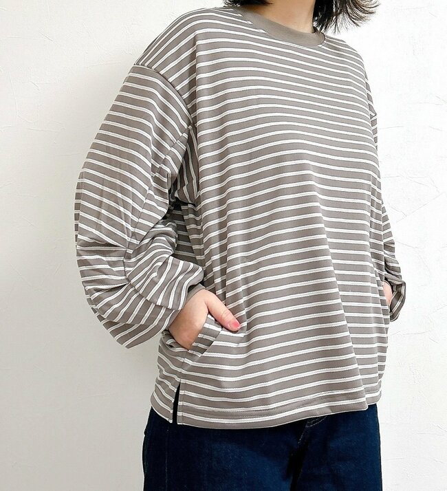 クシュッとした袖が大人かわいい！ワークマンの「1280円トップス」お腹やお尻をオシャレにカバーしてくれるの！