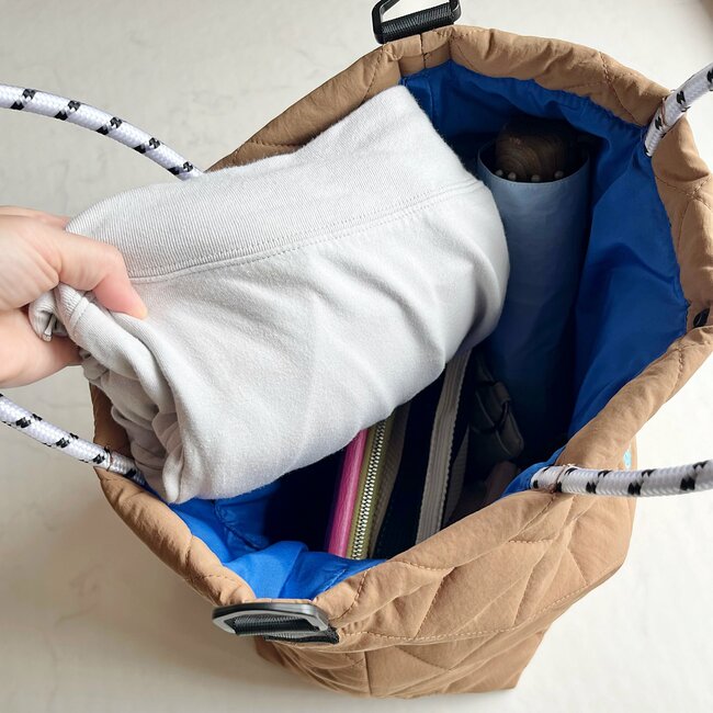 1泊分の荷物が入った！しまむらの「ふっくらショルダーバッグ」荷物をポンポン入れられます！《購入レビュー》