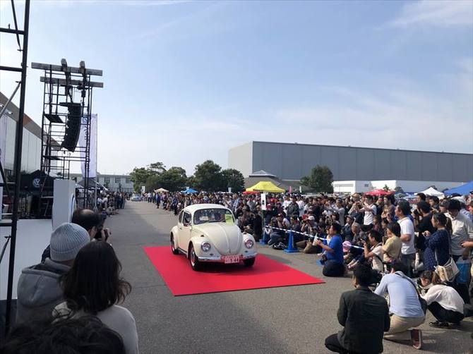 VGJ アワードに選ばれた1967年製造の白いフォルクスワーゲン タイプ1