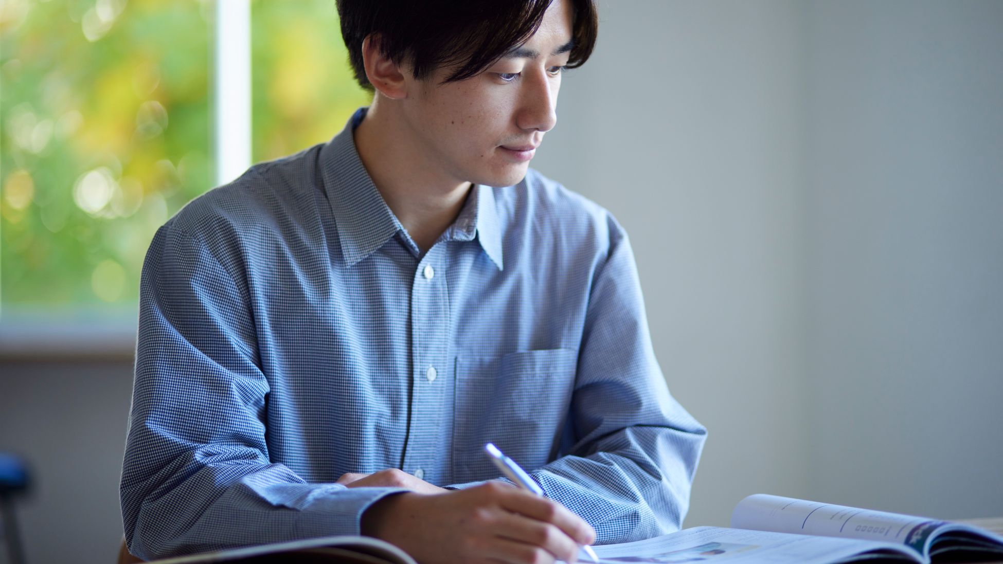 勉強したことが身につかない男性