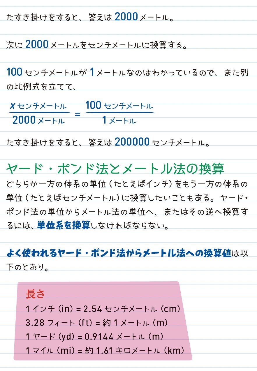 ヤード ポンド法 メートル法 アメリカの中学生が学ぶ 単位 入門 アメリカの中学生が学んでいる14歳からの数学 ダイヤモンド オンライン