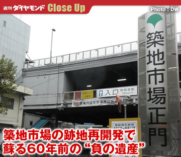 築地市場の跡地再開発で蘇る60年前の“負の遺産”
