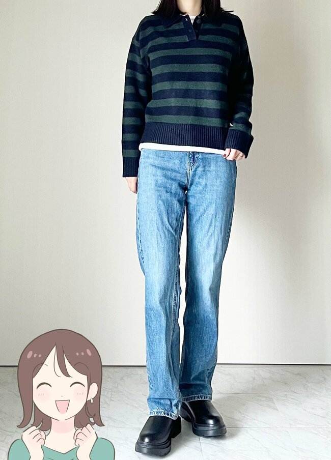 2490円→1990円に値下げ中!GUの“もちもちニット”肌ざわりが気持ちいいし、パンツコーデで大活躍!「甘すぎないデザイン」「これを着ていると好評です」