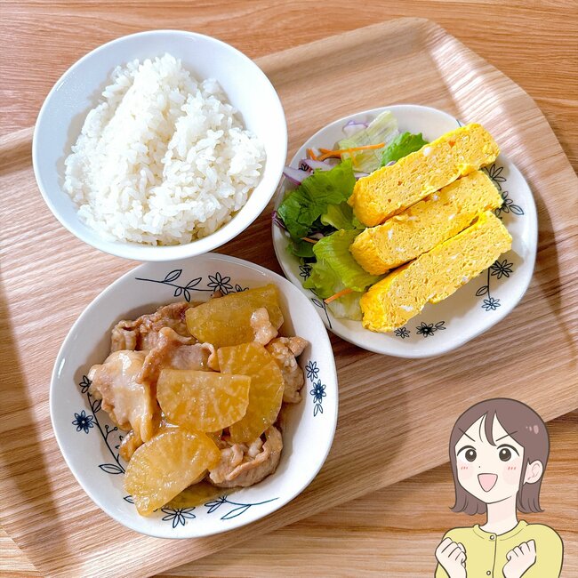 家のお皿、同じもので揃えたい！セリアの「お花畑みたいな食器」可愛くって出番が止まらない…！《購入レビュー》