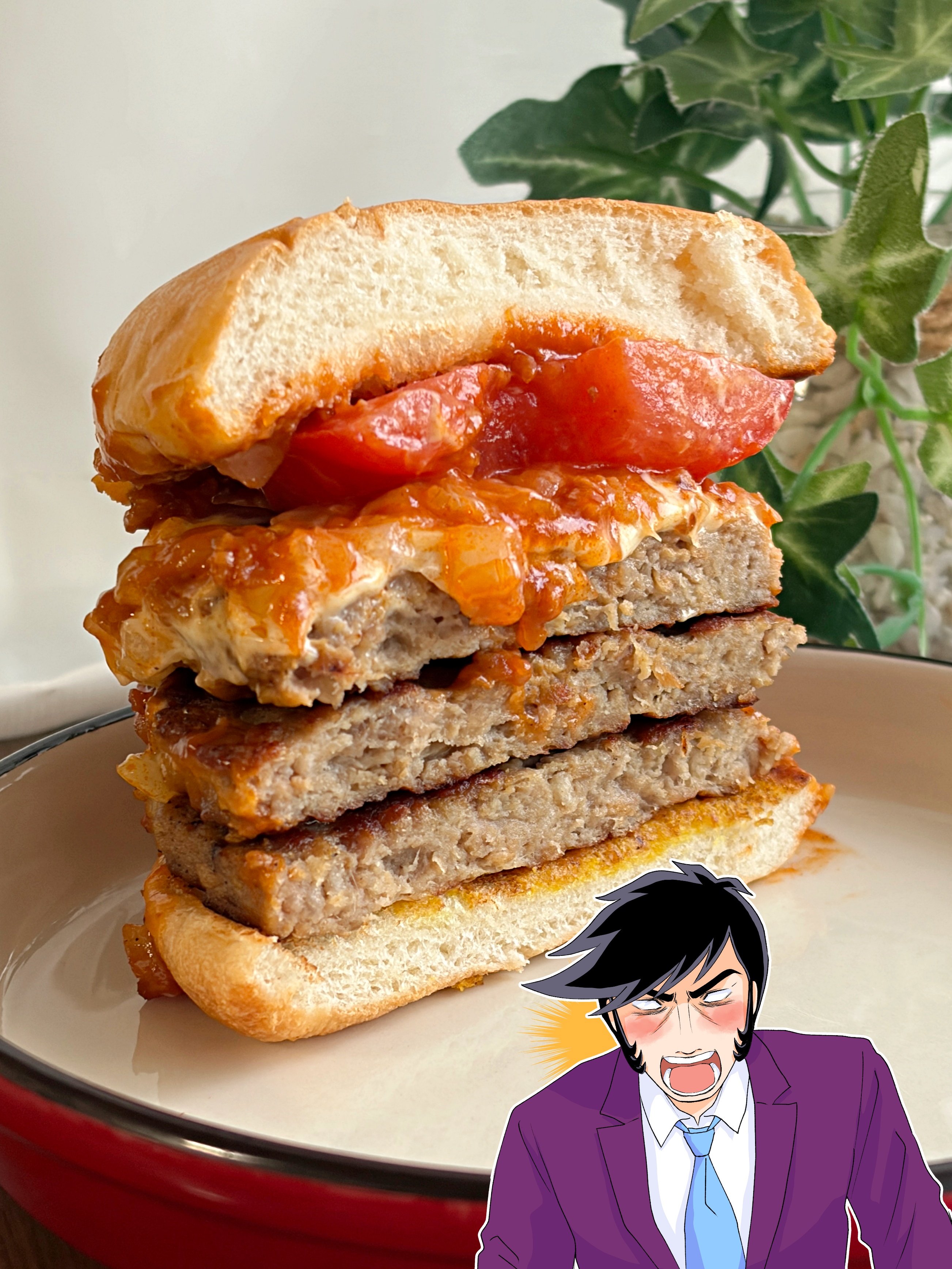 「アゴ外れるかと思った」モスバーガーの“夜限定どでかメニュー”ボリューム凄くて笑っちゃう!「クソでけぇ」「コスパ良すぎる」