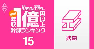 【鉄鋼業界20人】1億円以上稼ぐ取締役・実名年収ランキング!日本製鉄「大物幹部」がずらり!JFE、神戸製鋼の幹部の報酬はいくら?