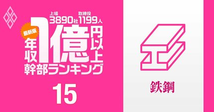 【鉄鋼業界20人】1億円以上稼ぐ取締役・実名年収ランキング！日本製鉄「大物幹部」がずらり！JFE、神戸製鋼の幹部の報酬はいくら？