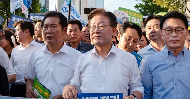 韓国の野党第一党「共に民主党」の党首、李在明氏