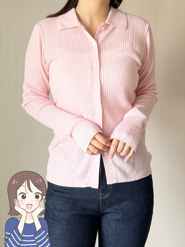 「最高のアイテムに出会えた！」グローバルワークの“華やかカーディガン”美シルエットで色違いも欲しくなる！「肌ざわりが心地良い！」「着痩せする気がします」【購入レビュー】