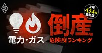 【電力・ガス15社】倒産危険度ランキング最新版！13位関電、6位東電、1位は？燃料価格高止まりの影響残る