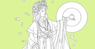 【美しすぎる福の神】幸福、豊穣、繁栄のご利益ある女神。手にした珠から「福」が無限にあふれ出てくる!