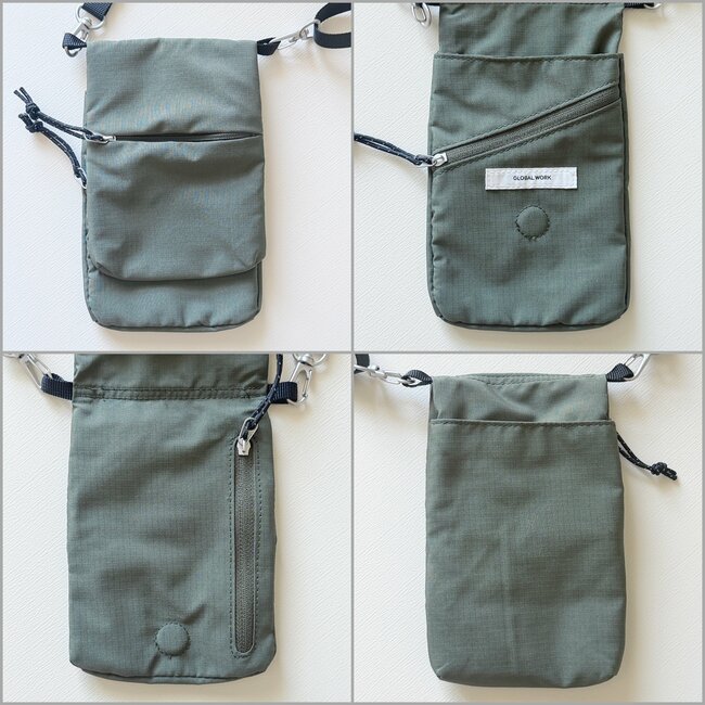 見た目よりたくさん入る！グローバルワークの「めちゃ軽ショルダー」ポケットたくさんで使いやすい！