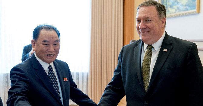 訪朝した米ポンペオ国務長官