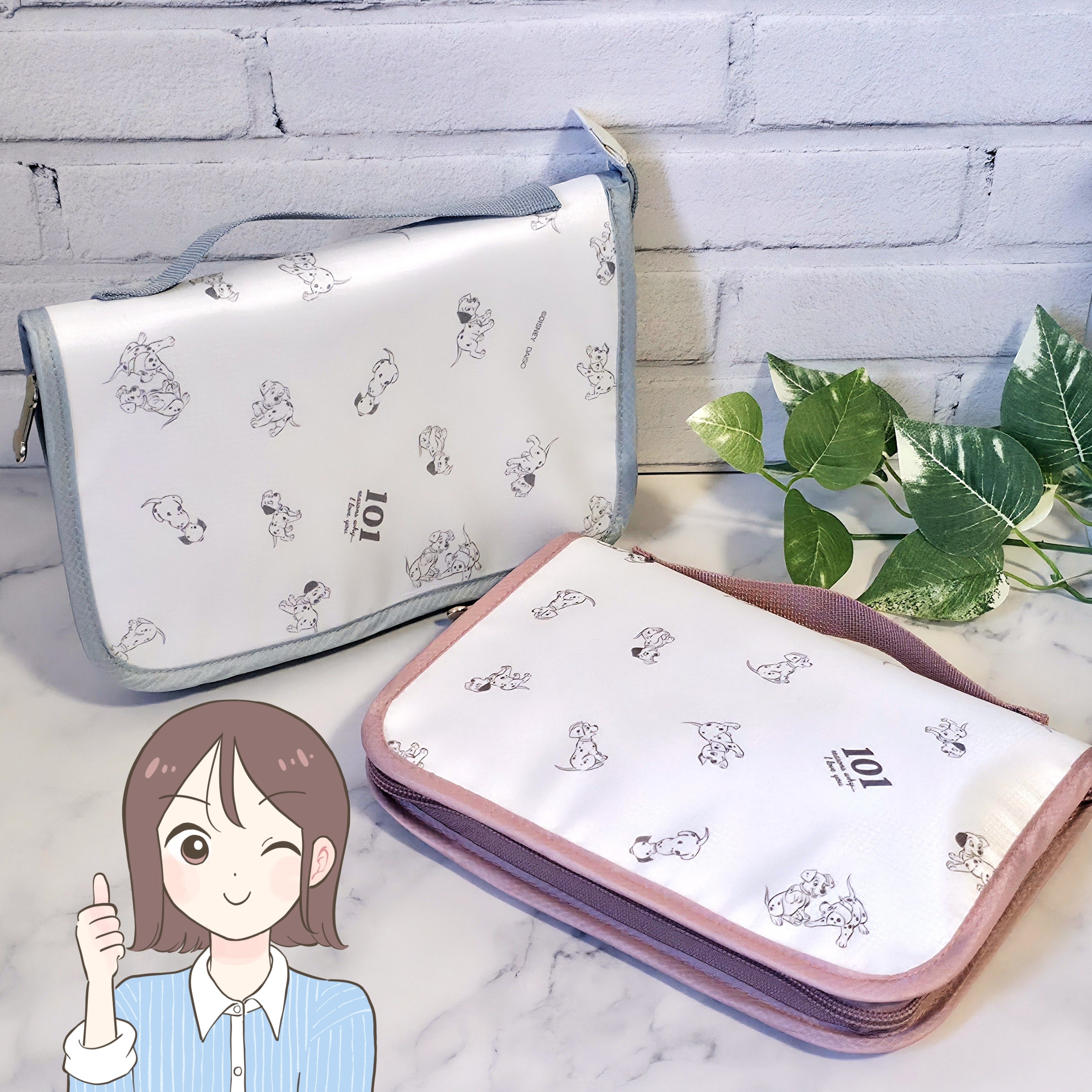 お薬手帳や処方薬がまるっと入る！ダイソー姉妹店の「ポケットたくさん収納ケース」101匹わんちゃんのデザインが可愛すぎる！