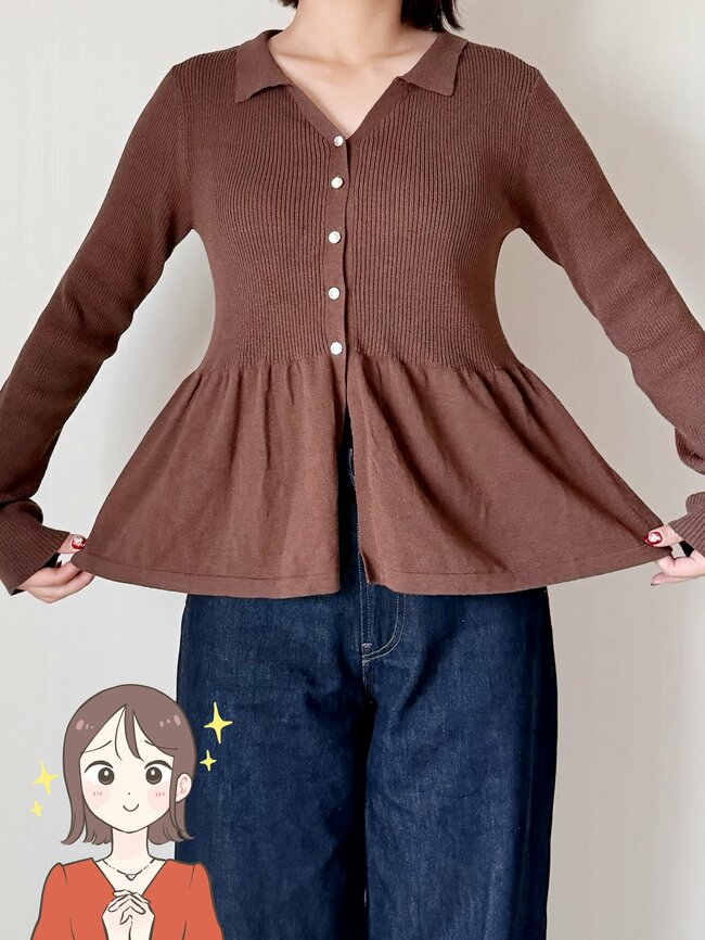 【しまむら】ふんわり体型カバーできる！2189円の「華奢見えニット」フレアなシルエットが素敵すぎる！《購入レビュー》