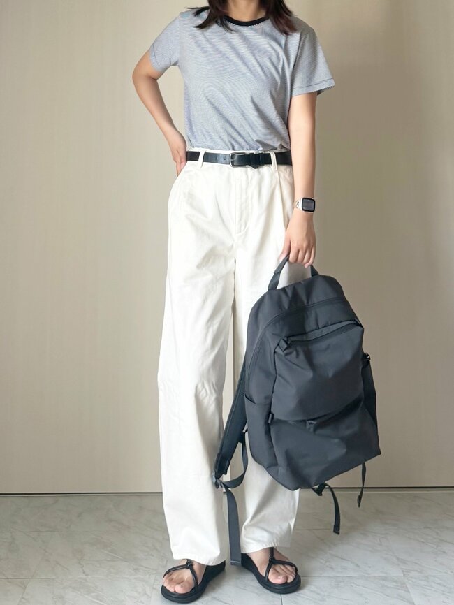 【無印良品】「何枚も持っています」「昨年も購入しリピート」990円の“レビュー絶賛Tシャツ”2枚購入して正解でした！「身体が細く見える気がします」《購入レビュー》