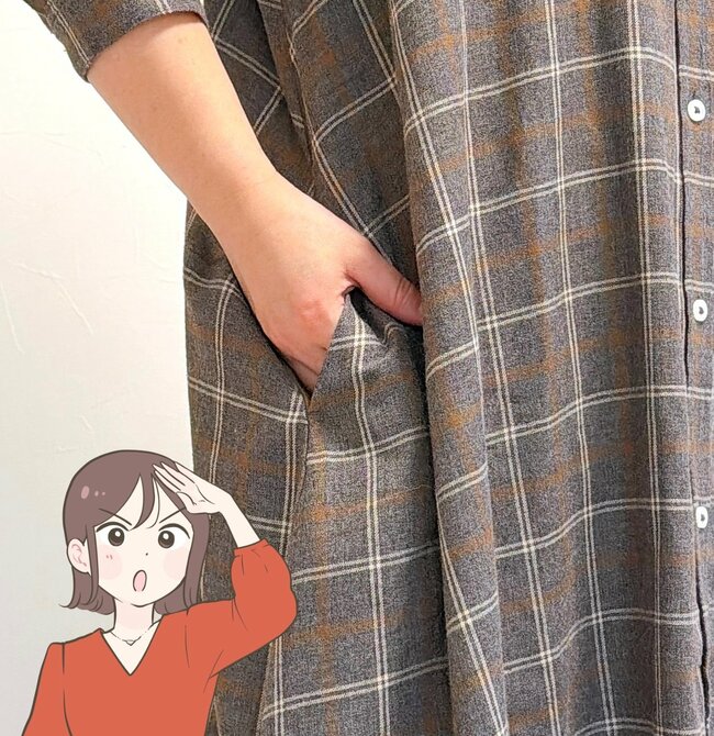 すぽっと着るだけで体型カバー！しまむらの「ふんわりシャツワンピ」レトロでかわいいし、なめらかな着心地にハマる！《購入レビュー》
