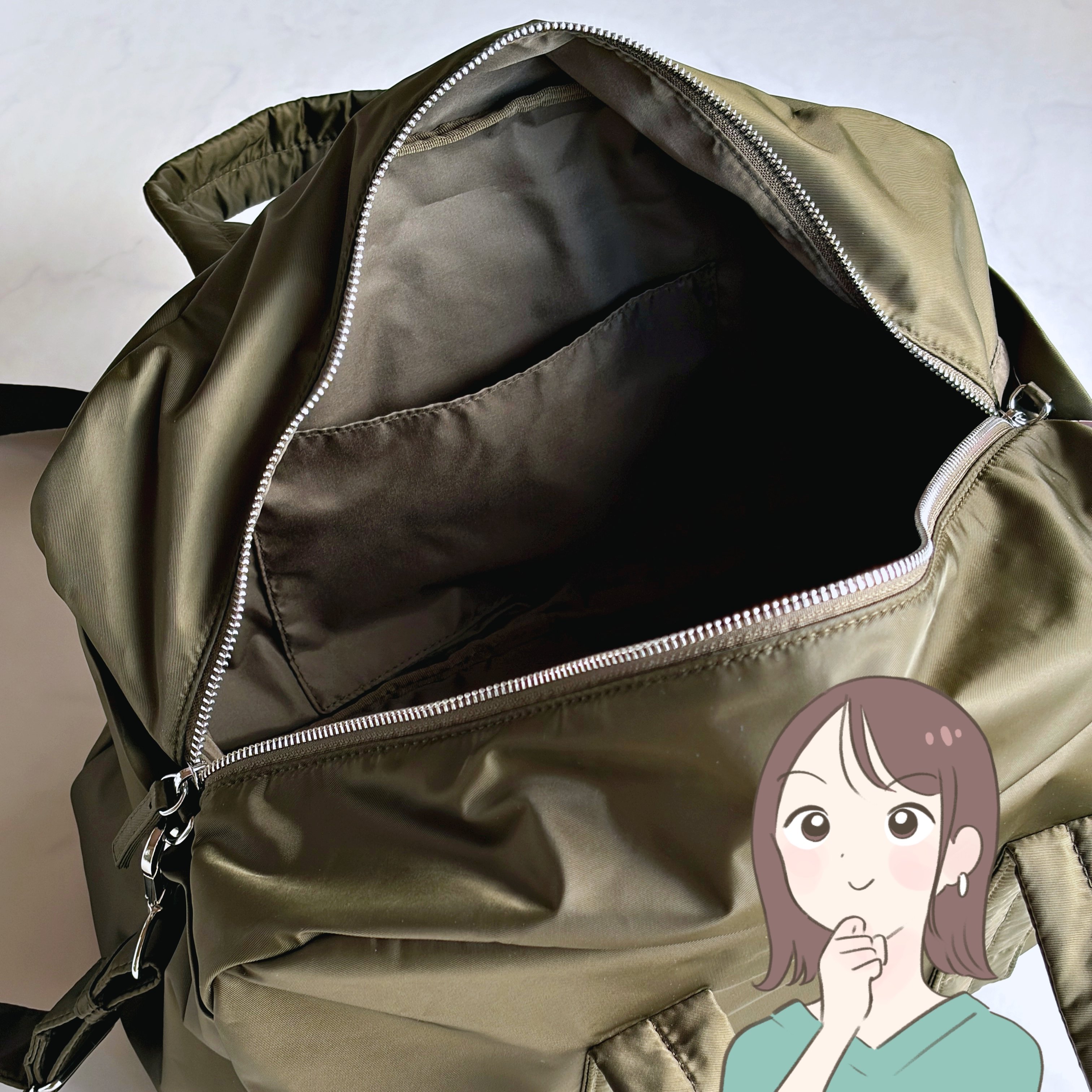 2泊分の荷物が入った！GUの“ガバッと開く大容量バッグ”が優秀すぎる！「友達にも褒められた」「軽くてたくさん入ります」《購入レビュー》